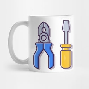 Pliers, Hammer And Screwdriver Mug